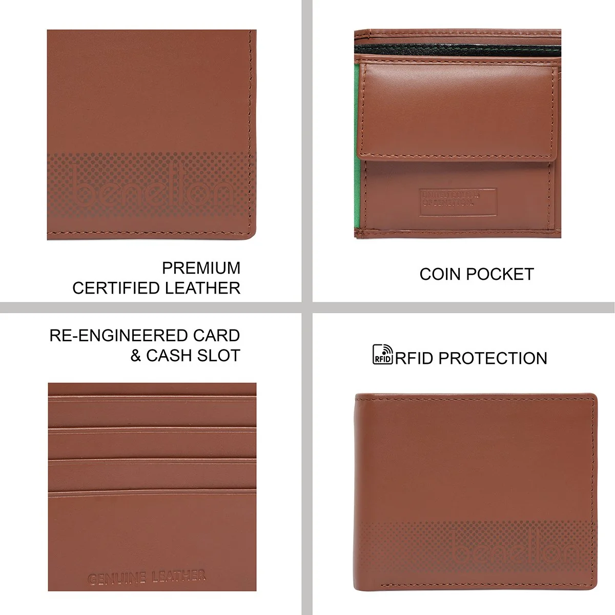 United Colors of Benetton Lucie Men's Global Coin Wallet - Image 7