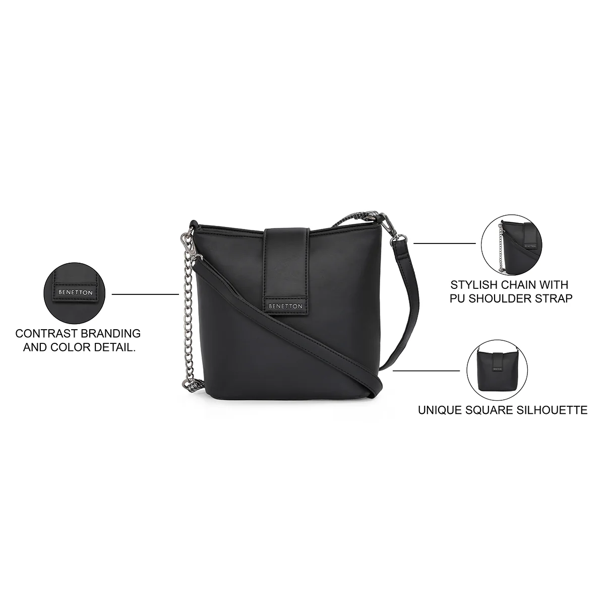 United Colors of Benetton Marie Women's Hobo - Image 4