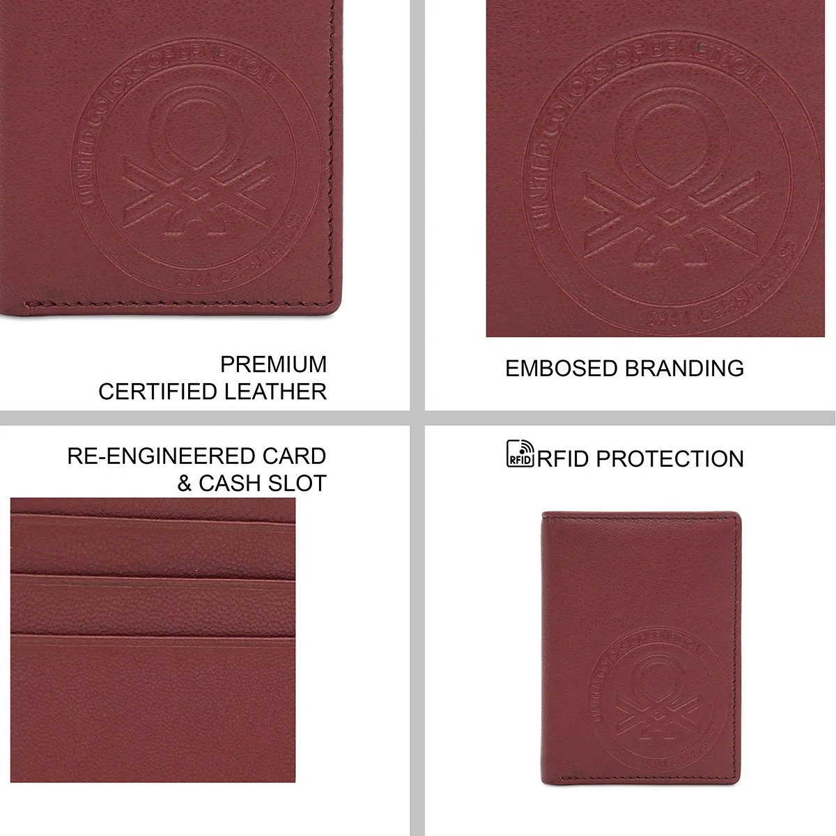 United Colors of Benetton Mesto Men's Trifold - Image 8