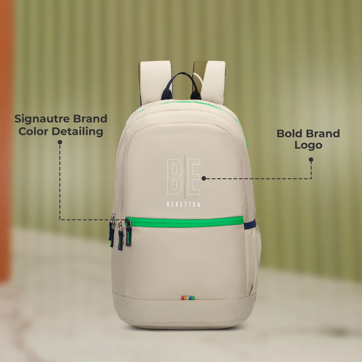 United Colors of Benetton Ming Non Laptop Backpack - Image 3