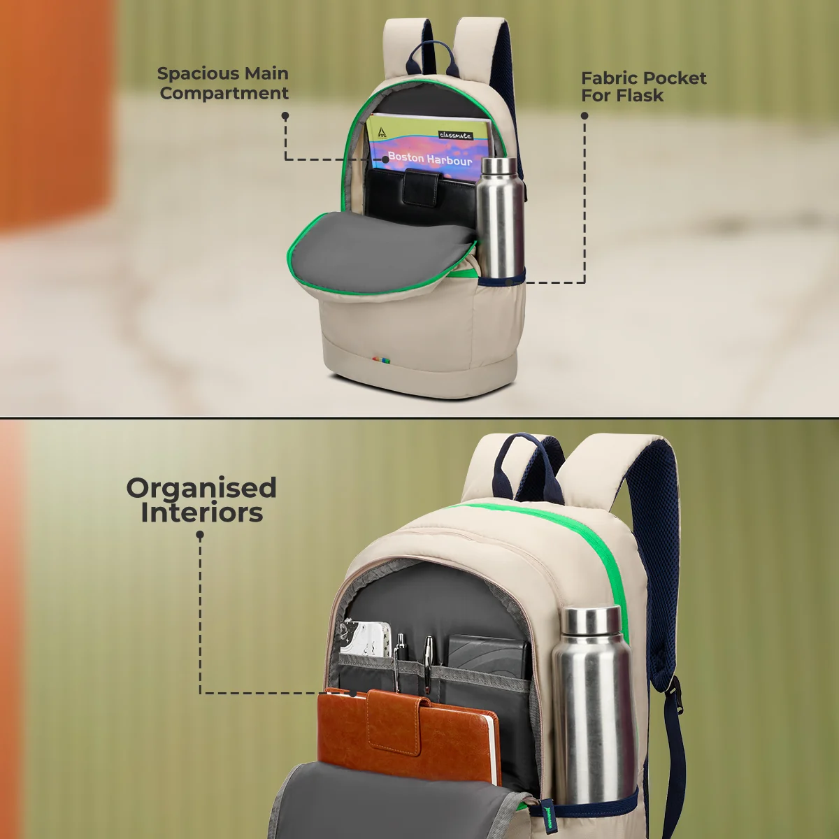 United Colors of Benetton Ming Non Laptop Backpack - Image 4