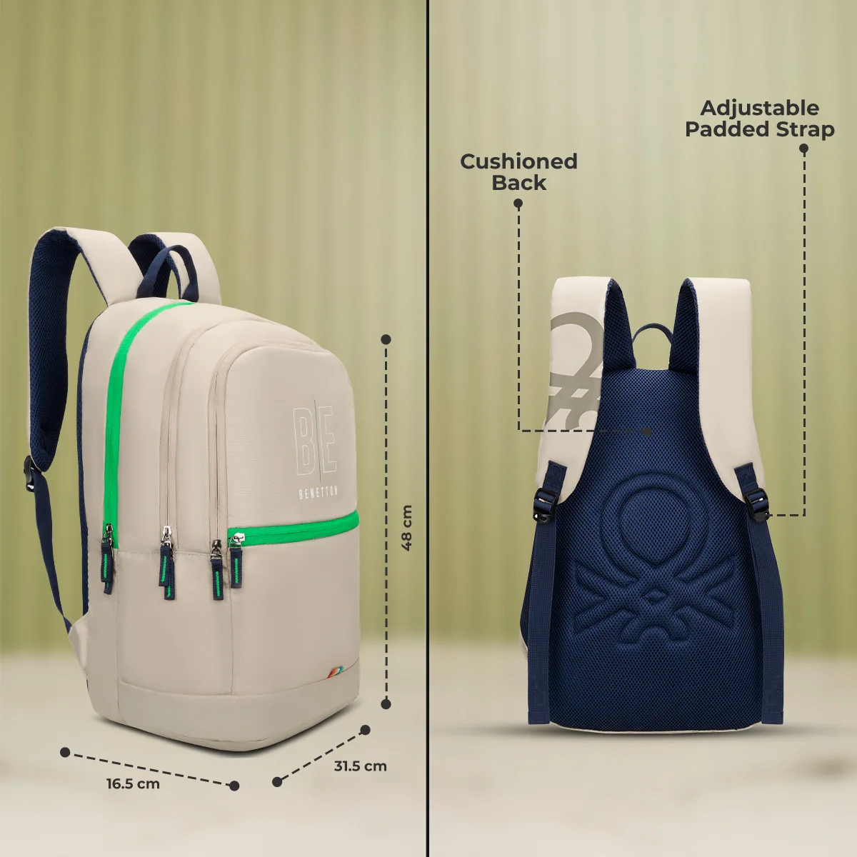 United Colors of Benetton Ming Non Laptop Backpack - Image 5