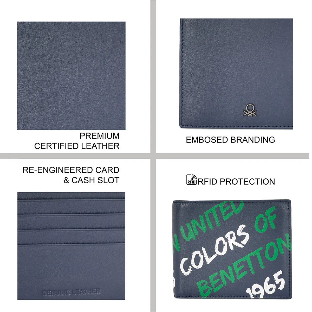 United Colors of Benetton Olson Men's Global Coin Wallet - Image 4