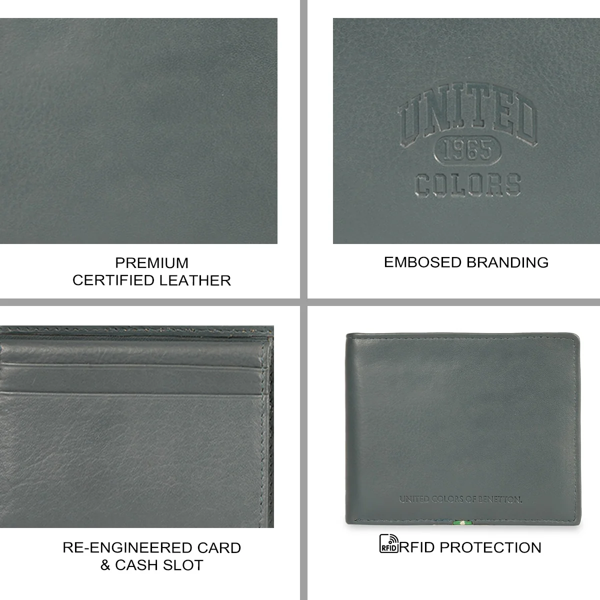 United Colors of Benetton Orbe Men's Passcase Wallet - Image 7