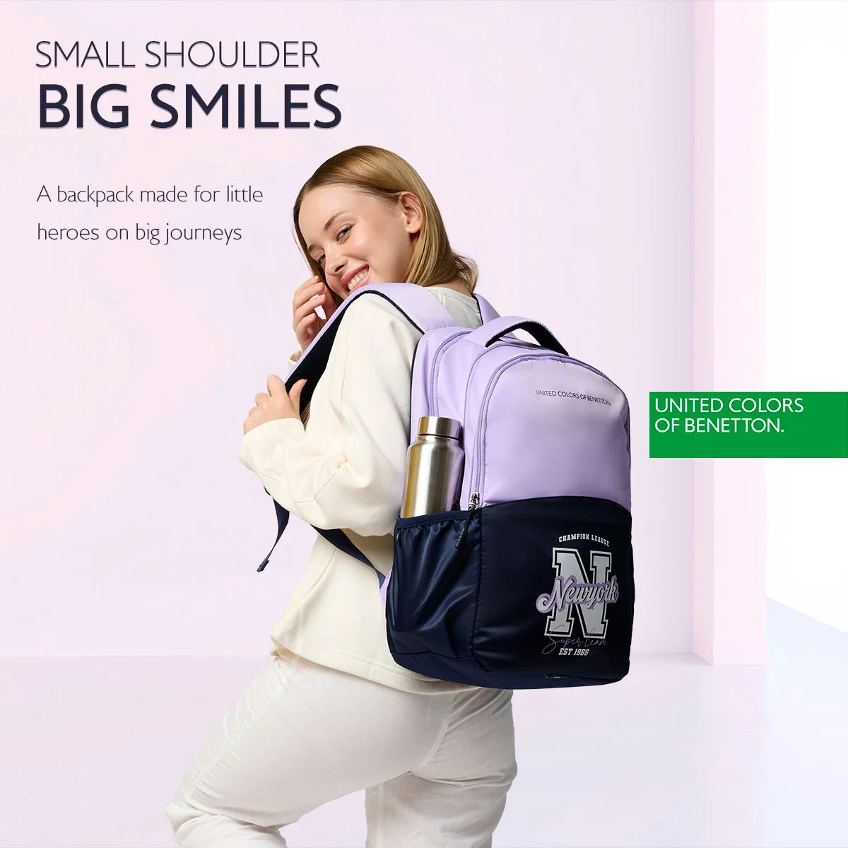 United Colors of Benetton Petro Non Laptop Backpack - Image 7