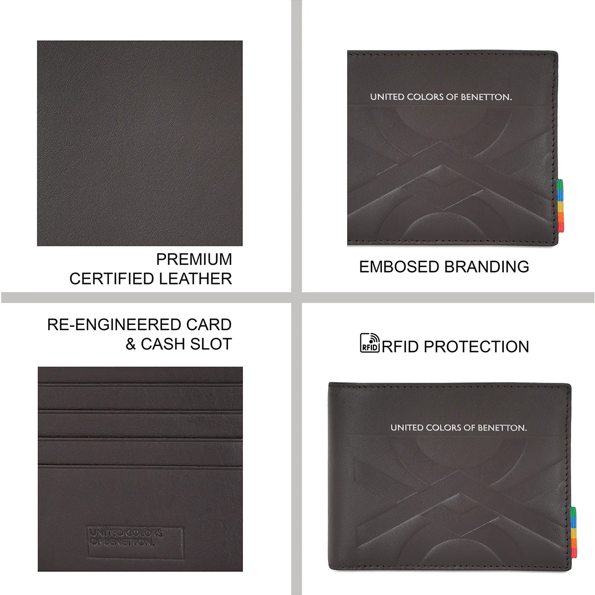 United Colors of Benetton Placido Men's Passcase Wallet - Image 4