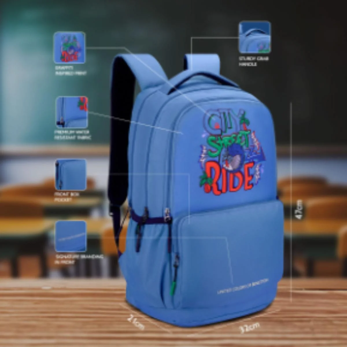 United Colors of Benetton Rider Non Laptop Backpack - Image 4