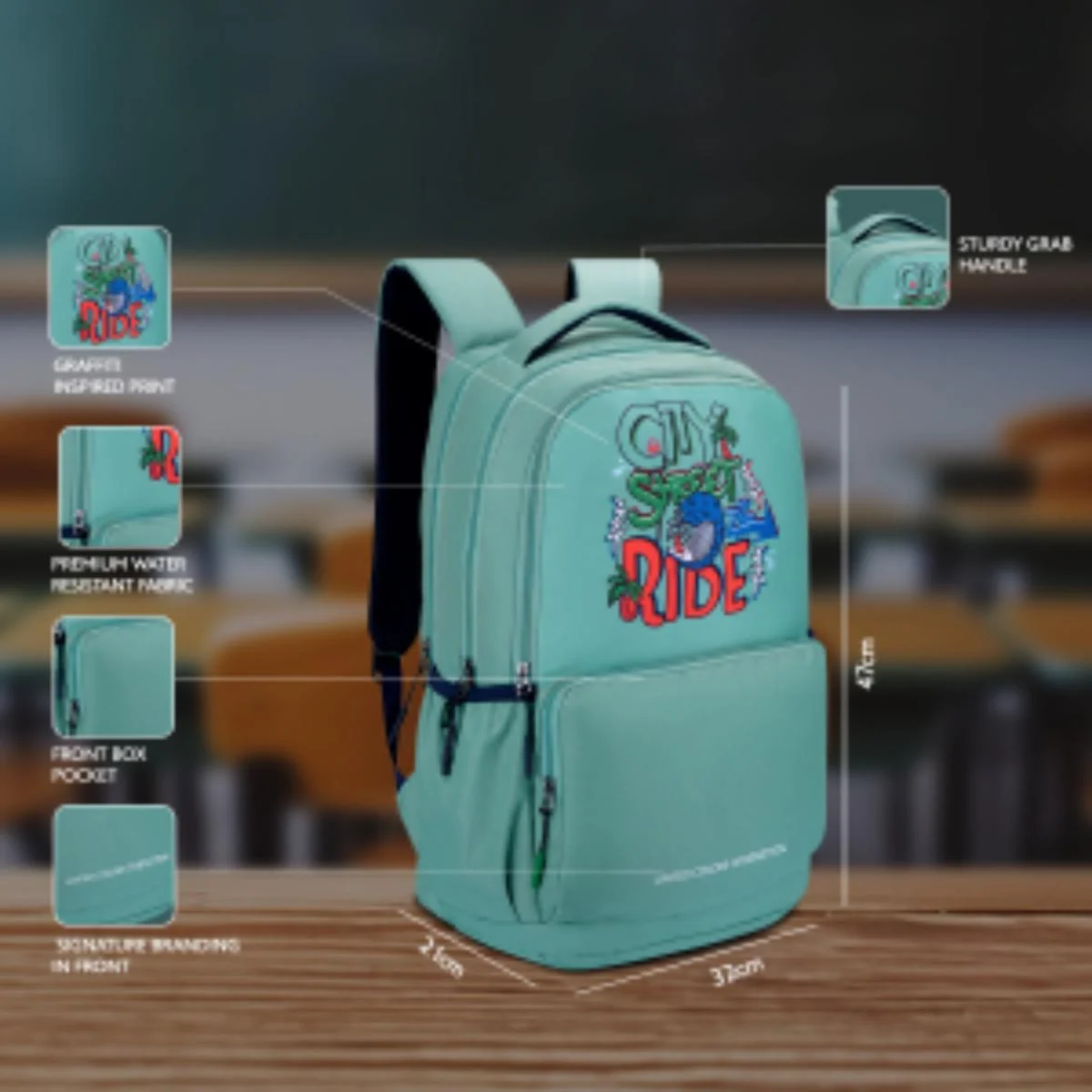 United Colors of Benetton Rider Non Laptop Backpack - Image 4