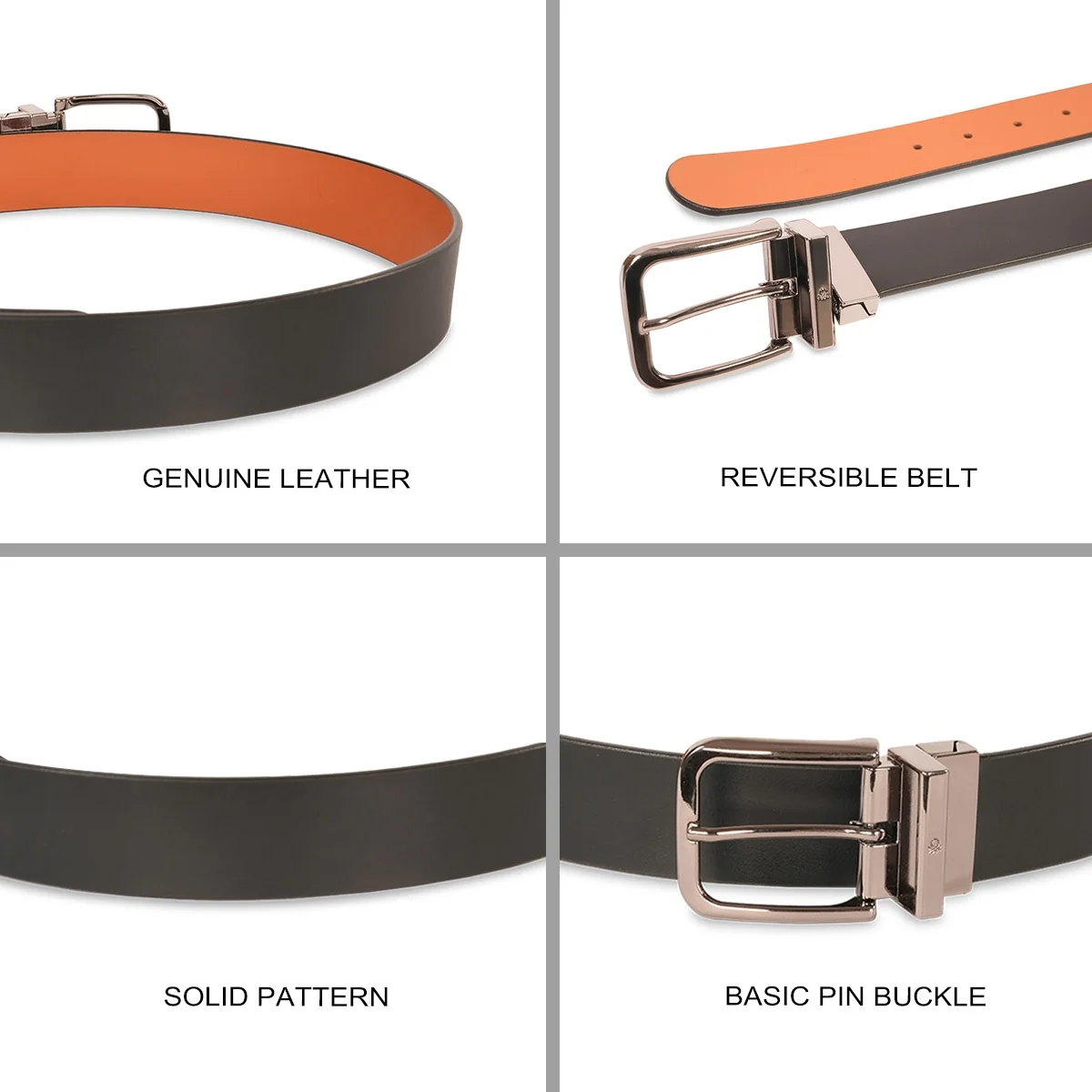 United Colors of Benetton Rouchel Reversible Belt - Image 4