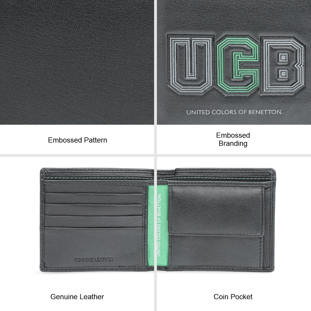 United Colors of Benetton Rusape Men's Global Coin Wallet - Image 8