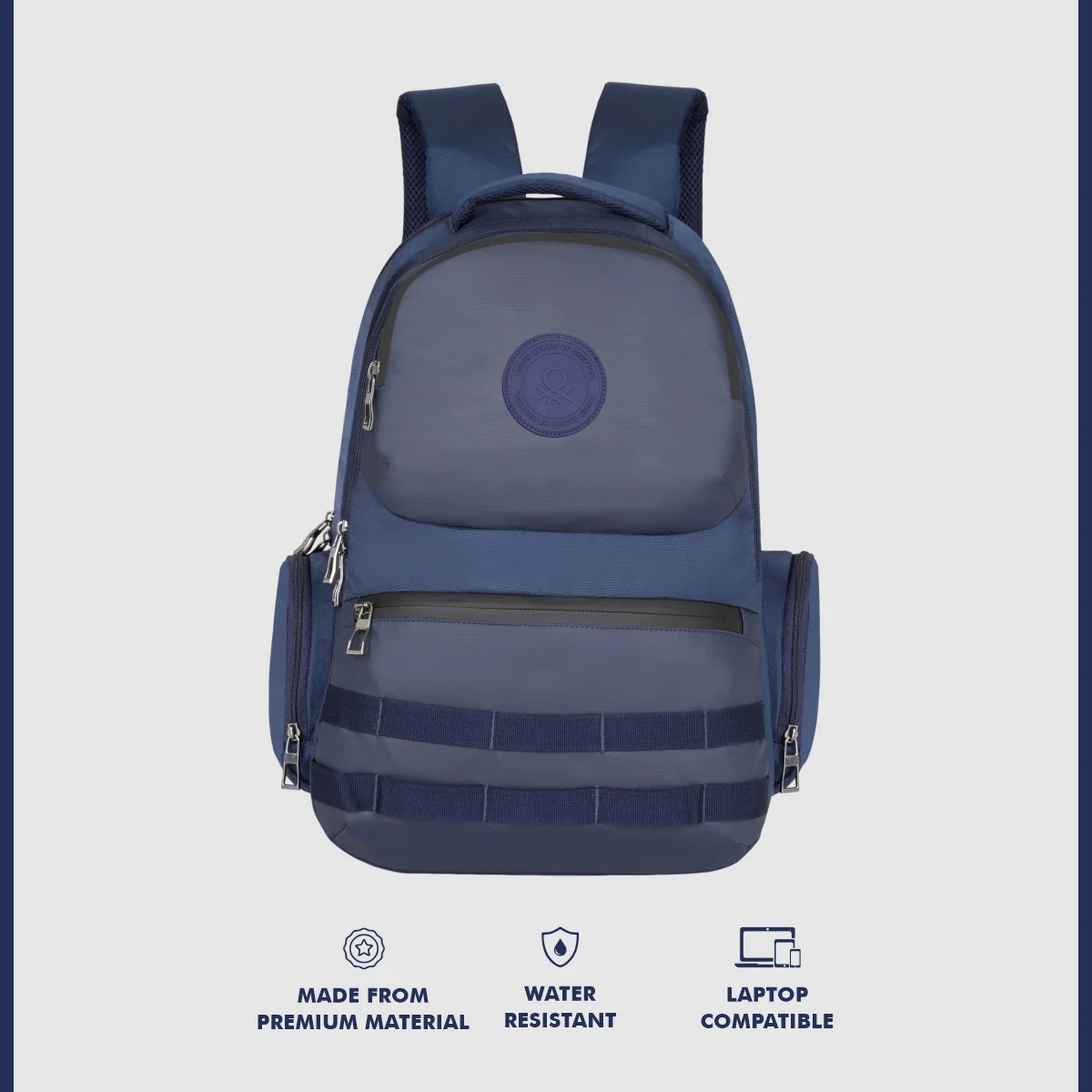 United Colors of Benetton Stealth Laptop Backpack - Image 3