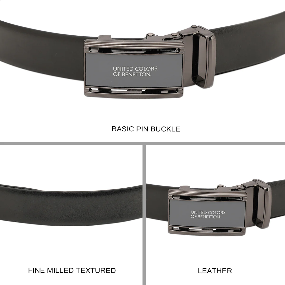 United Colors of Benetton Stovall Men's Non Reversible Belt - Image 7