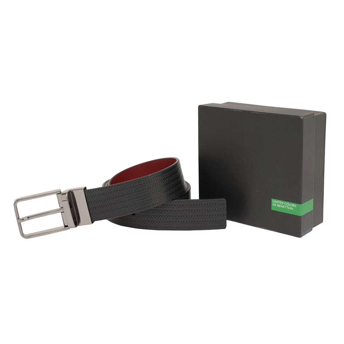 United Colors of Benetton Tomas Men's Reversible belt - Image 9