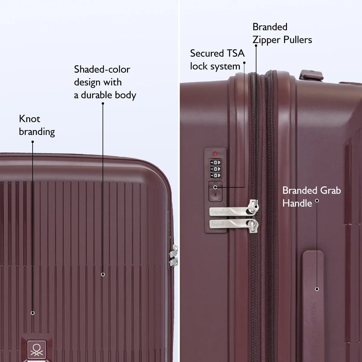 United Colors of Benetton Trex Hard Luggage - Image 12