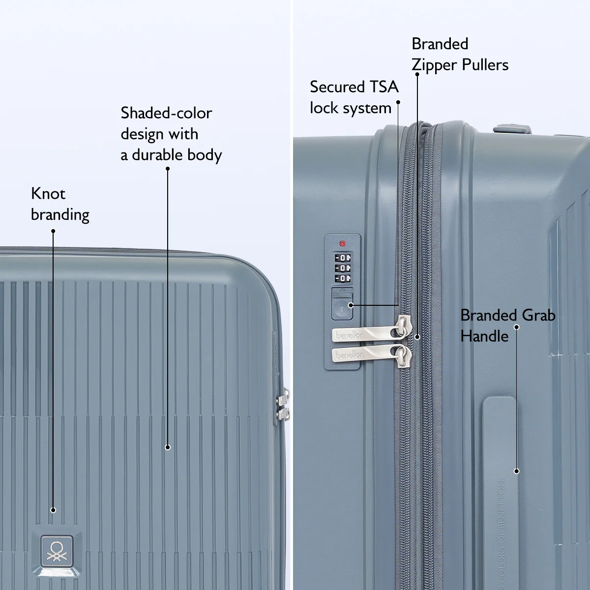 United Colors of Benetton Trex Hard Luggage - Image 8