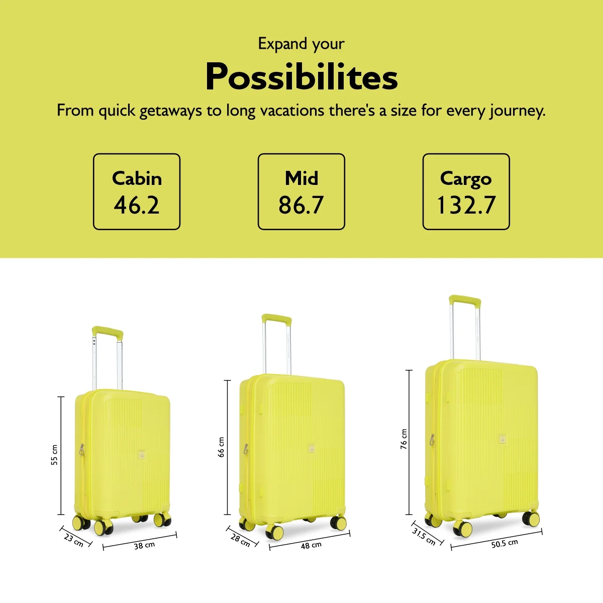 United Colors of Benetton Trex Hard Luggage - Image 16