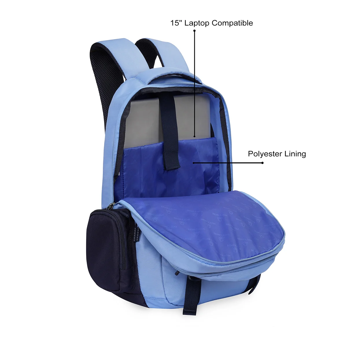 United Colors of Benetton Turf Laptop Backpack - Image 6