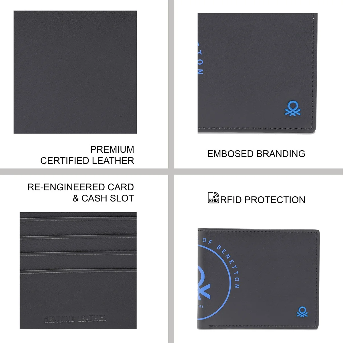 United Colors of Benetton Tuxis Men's Global Coin Wallet - Image 8