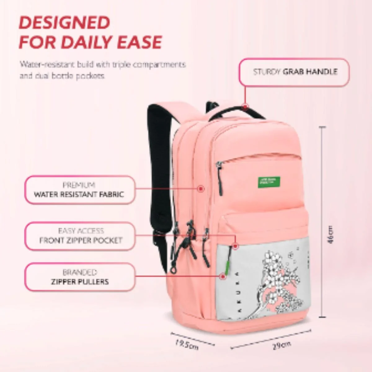 United Colors of Benetton Vigor Non Laptop Backpack - Image 4